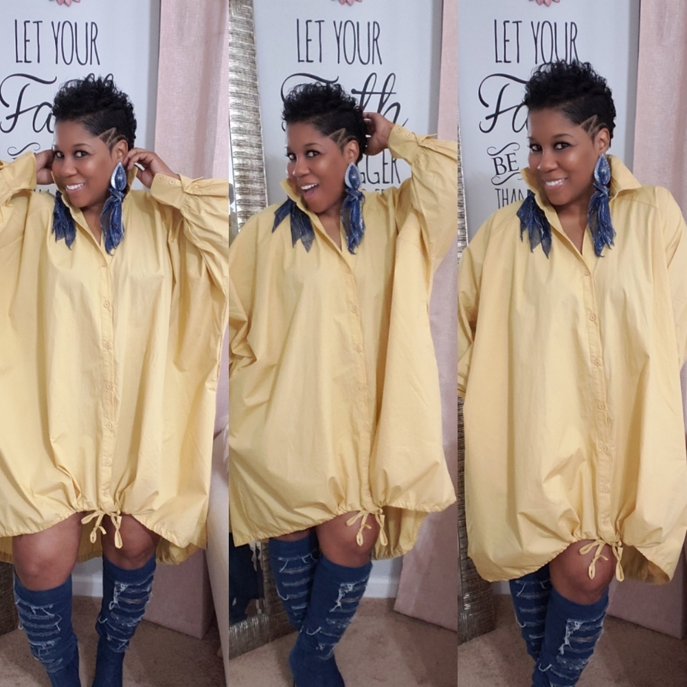 Oversize Shirt Dress
